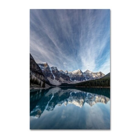 Trademark Fine Art Pierre Leclerc 'Moraine Lake Sky' Canvas Art, 30x47 PL0320-C3047GG